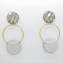 Charger l&#39;image dans la galerie, Boucles d&#39;oreilles •RONA• argentées