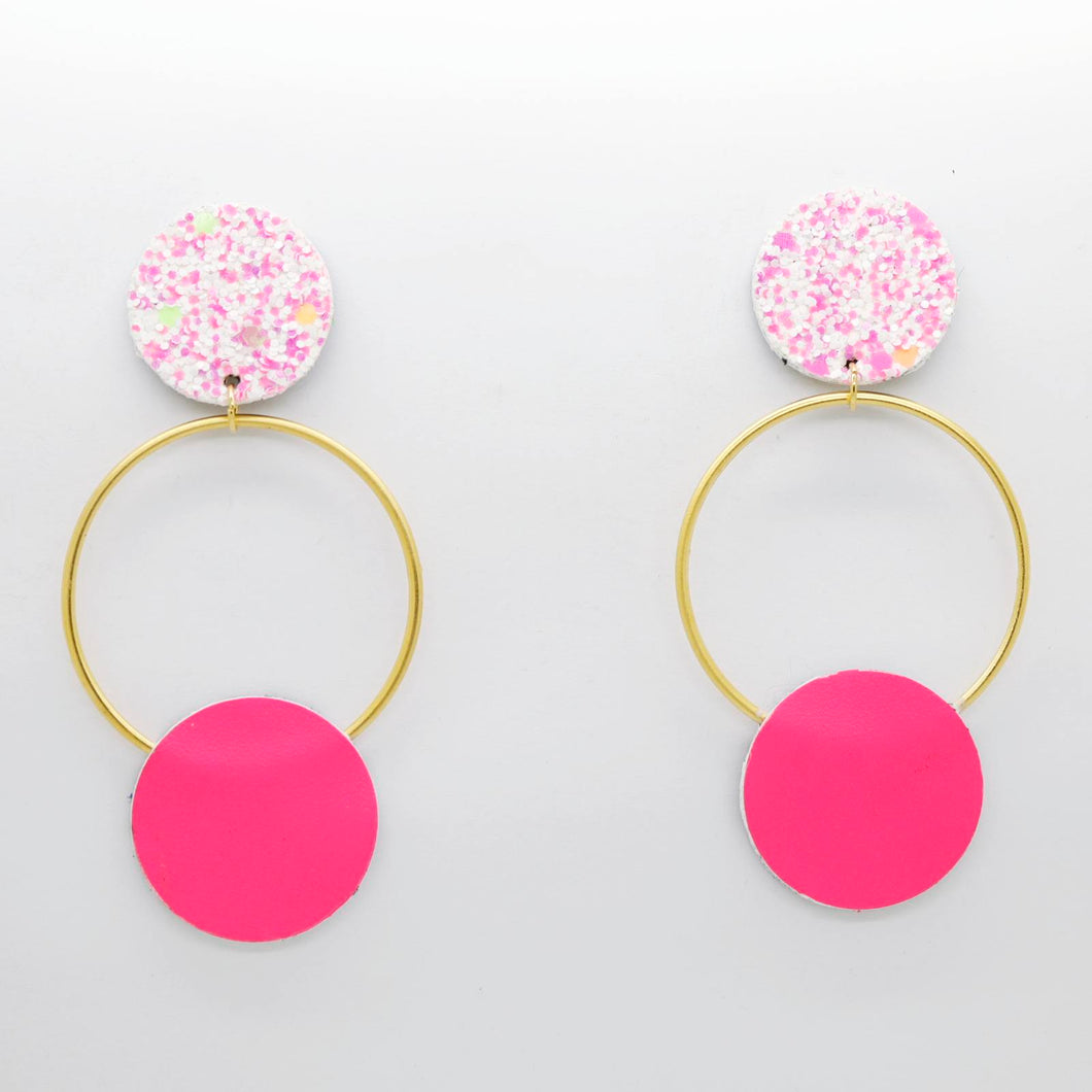 Boucles d'oreilles •RONA• à paillettes