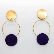 Charger l&#39;image dans la galerie, Boucles d&#39;oreilles •RONA• bicolores