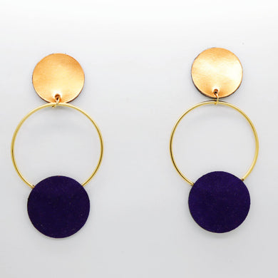 Boucles d'oreilles •RONA• bicolores