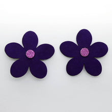 Charger l'image dans la galerie, Boucles d'oreilles •RITA• violettes