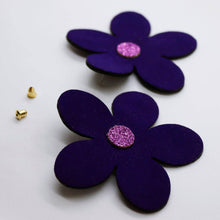 Charger l'image dans la galerie, Boucles d'oreilles •RITA• violettes