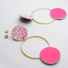 Charger l&#39;image dans la galerie, Boucles d&#39;oreilles •RONA• à paillettes