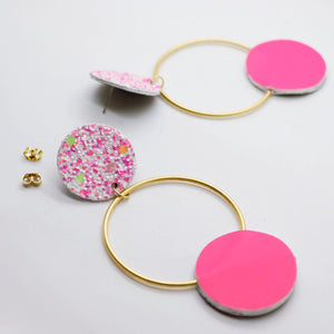 Boucles d'oreilles •RONA• à paillettes