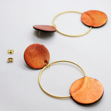 Charger l&#39;image dans la galerie, Boucles d&#39;oreilles •RONA• bronzes