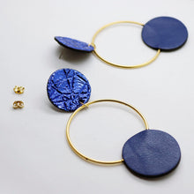 Charger l&#39;image dans la galerie, Boucles d&#39;oreilles •RONA• bleues