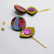 Charger l&#39;image dans la galerie, Boucles d&#39;oreilles •POTENCO• à motifs