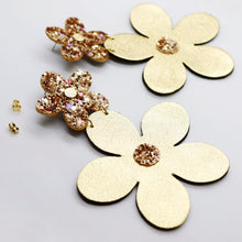Charger l'image dans la galerie, Boucles d'oreilles •FLORBA• dorées