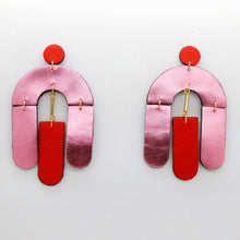 Charger l'image dans la galerie, Boucles d'oreilles •SOCA• bicolores