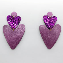 Charger l'image dans la galerie, Boucles d'oreilles •BELLÄ• violettes