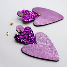 Charger l'image dans la galerie, Boucles d'oreilles •BELLÄ• violettes