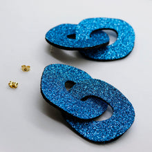 Charger l&#39;image dans la galerie, Boucles d&#39;oreilles •DAGDA• à paillettes