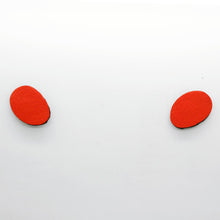 Charger l'image dans la galerie, Boucles d'oreilles en cuir •GRETA• rouges
