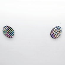 Charger l'image dans la galerie, Boucles d'oreilles en cuir •GRETA• irisée