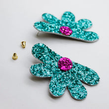 Charger l'image dans la galerie, Boucles d'oreilles en cuir •AUBA• à paillettes