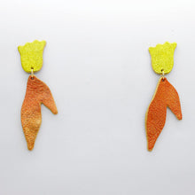 Charger l'image dans la galerie, Boucles d'oreilles en cuir •BIBA• bicolores