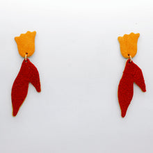 Charger l'image dans la galerie, Boucles d'oreilles en cuir •BIBA• bicolores
