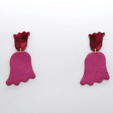 Charger l'image dans la galerie, Boucles d'oreilles en cuir •PETULA• bicolores