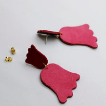 Charger l'image dans la galerie, Boucles d'oreilles en cuir •PETULA• bicolores