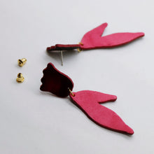 Charger l'image dans la galerie, Boucles d'oreilles en cuir •BIBA• bicolores