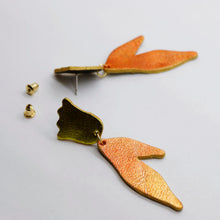 Charger l'image dans la galerie, Boucles d'oreilles en cuir •BIBA• bicolores