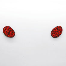 Charger l'image dans la galerie, Boucles d'oreilles en cuir •GRETA• rouges