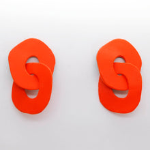 Charger l'image dans la galerie, Boucles d'oreilles en cuir •DAGDA• fluos