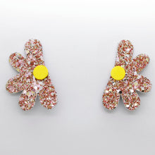Charger l'image dans la galerie, Boucles d'oreilles en cuir •AUBA• à paillettes