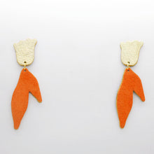 Charger l'image dans la galerie, Boucles d'oreilles en cuir •BIBA• bicolores