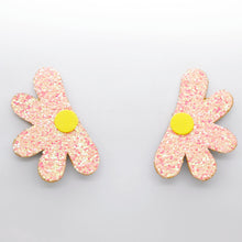 Charger l'image dans la galerie, Boucles d'oreilles en cuir •AUBA• à paillettes