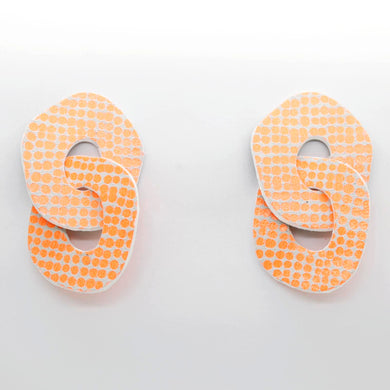 Boucles d'oreilles en cuir •DAGDA• à motifs