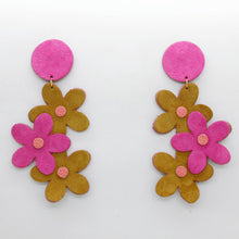 Charger l'image dans la galerie, Boucles d'oreilles en cuir •NENETTE• bicolores