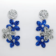 Charger l'image dans la galerie, Boucles d'oreilles en cuir •NENETTE• à paillettes