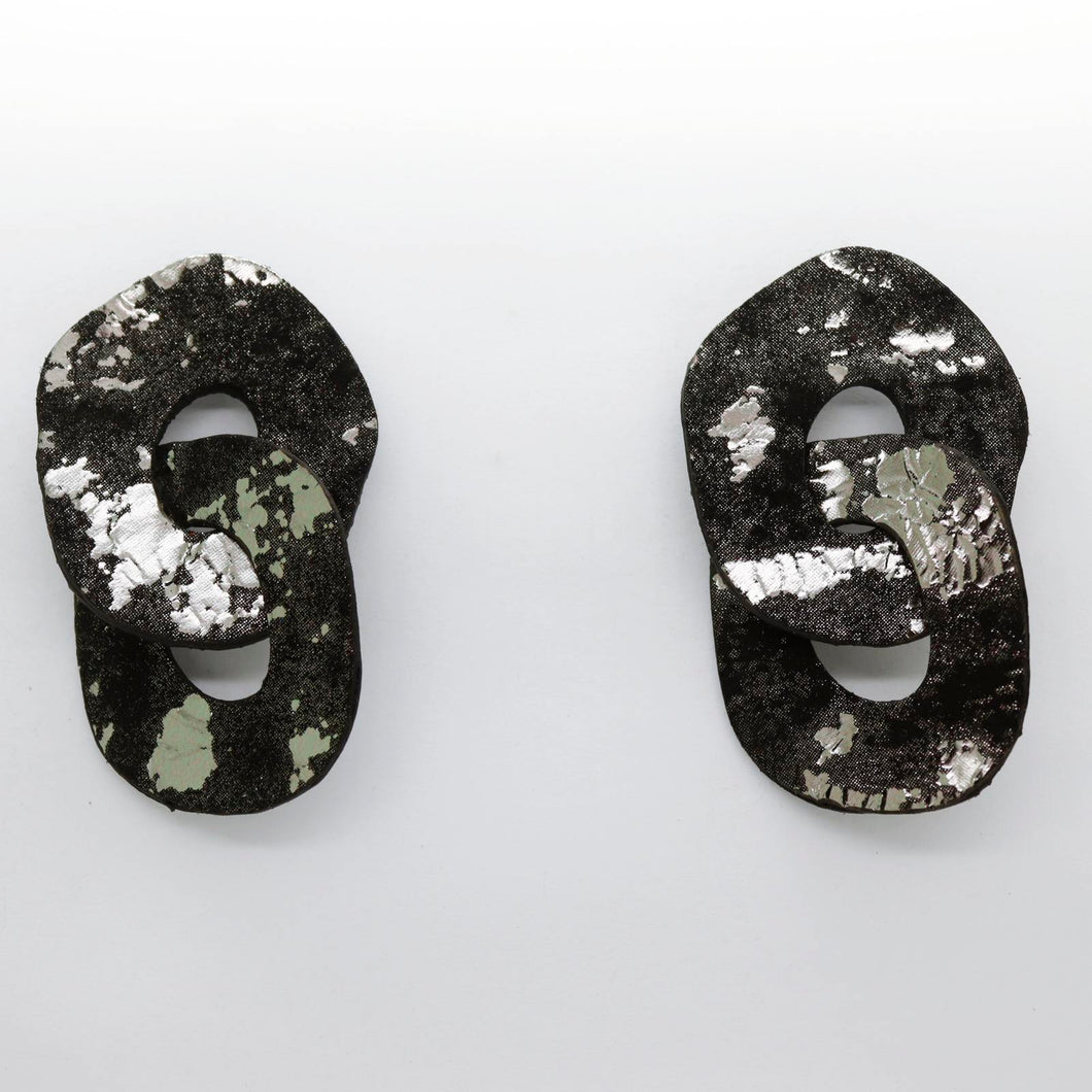 Boucles d'oreilles en cuir •DAGDA• à motifs