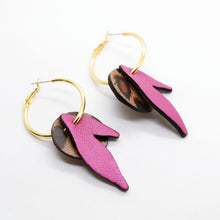 Charger l'image dans la galerie, Boucles d'oreilles en cuir •ROSALIA• léopard