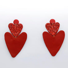 Charger l'image dans la galerie, Boucles d'oreilles en cuir •BELLÄ• à paillettes