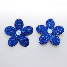 Charger l'image dans la galerie, Boucles d'oreilles en cuir •RITA• à paillettes