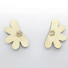 Charger l'image dans la galerie, Boucles d'oreilles en cuir •AUBA• dorées