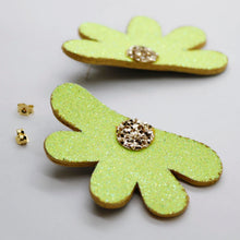 Charger l'image dans la galerie, Boucles d'oreilles en cuir •AUBA• à paillettes