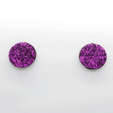 Charger l'image dans la galerie, Boucles d'oreilles en cuir •MINI-SUNI• à paillettes