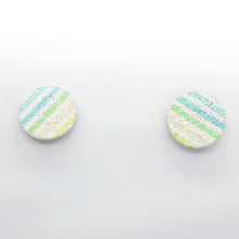 Charger l'image dans la galerie, Boucles d'oreilles en cuir •MINI-SUNI• à paillettes