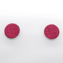 Charger l'image dans la galerie, Boucles d'oreilles en cuir •MINI-SUNI• à paillettes