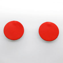 Charger l'image dans la galerie, Boucles d'oreilles en cuir •SUNI• rouges