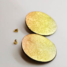 Charger l'image dans la galerie, Boucles d'oreilles en cuir •SUNI• sunset