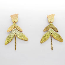 Charger l'image dans la galerie, Boucles d'oreilles en cuir •FULIA• sunset