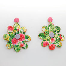Charger l'image dans la galerie, Boucles d'oreilles en cuir •SAINTA• à paillettes