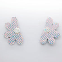 Charger l'image dans la galerie, Boucles d'oreilles en cuir •AUBA• argentées