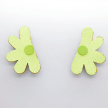 Charger l'image dans la galerie, Boucles d'oreilles en cuir •AUBA• à paillettes