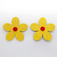 Charger l'image dans la galerie, Boucles d'oreilles en cuir •RITA• à paillettes