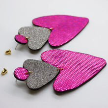 Charger l'image dans la galerie, Boucles d'oreilles en cuir •Petit Défaut •